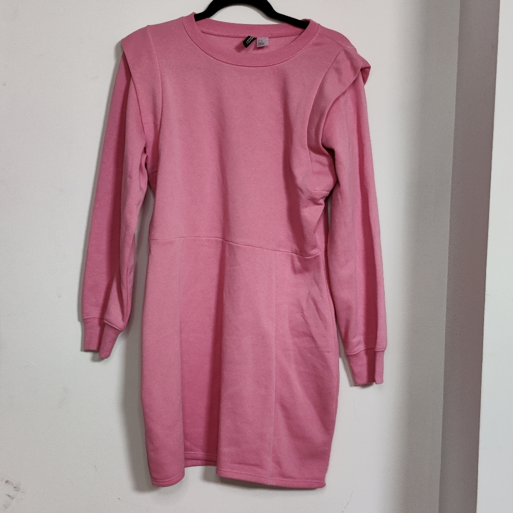 H&M Pink Sweatshirt Dress